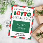 holiday cheer lottery ticket